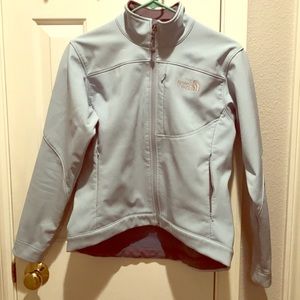 Light Blue North Face Apex Jacket